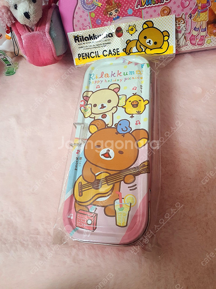 미개봉) 고전 리락쿠마 코리락쿠마 필통 빈티지 2단 틴...--0