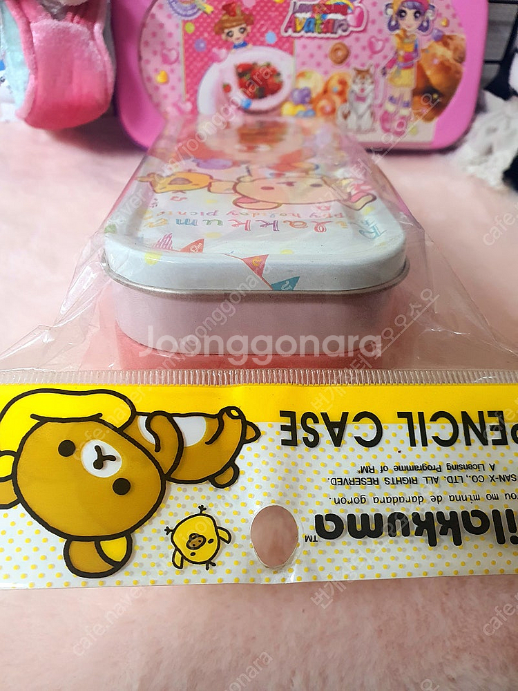 미개봉) 고전 리락쿠마 코리락쿠마 필통 빈티지 2단 틴...--4