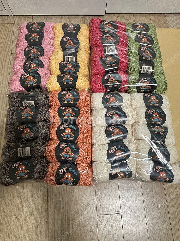 스톤워시드 40볼 일괄 판매 (뜨개실)--0