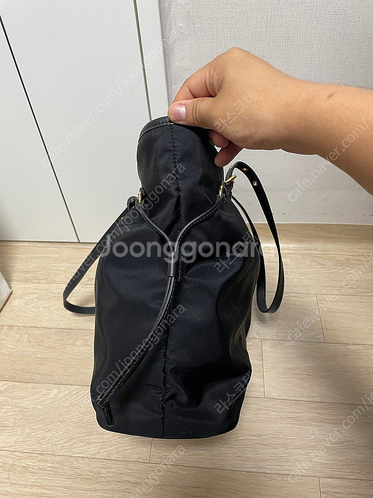 (새상품급, 정품) 프라다 포코노 나일론 금장 숄더백--3
