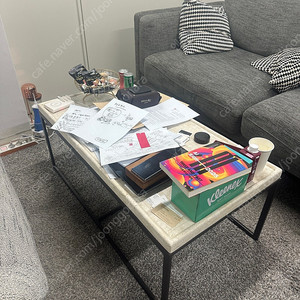 사무실 응접 소파+테이블 세트 이미지