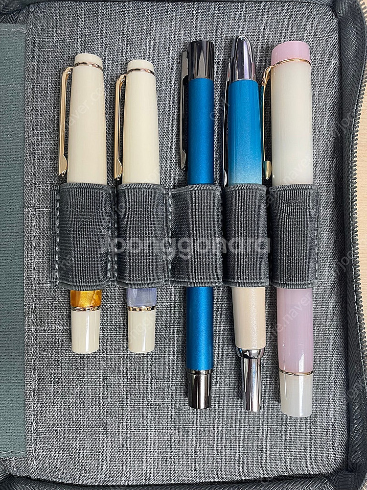 진하오/노브랜드 만년필 2구 + 야자컴퍼니 10구파우치--0