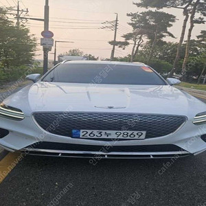 제네시스 GV70 중고차 할부 제네시스 중고차 흰색 2023년식 23,471km 2.5T 가솔린 2WD 실매물중고차