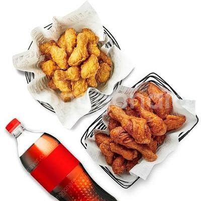 배민4만원 황올반반 뿌링클콤보 콰삭킹 허니+레드콤보 아...--0