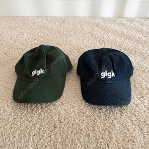 glgk 키즈 베이직 로고 자수 볼캡 (카키, 데님)
