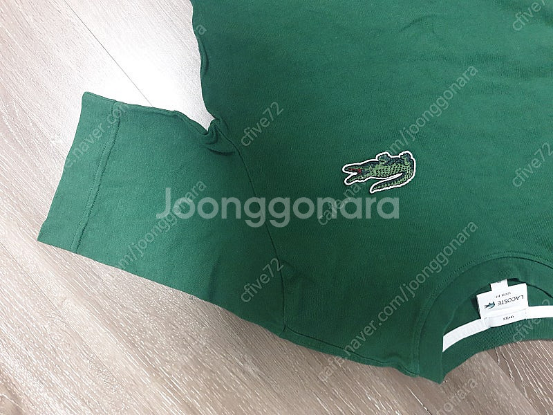 라코스테 티셔츠 xs 90(남녀공용)--3