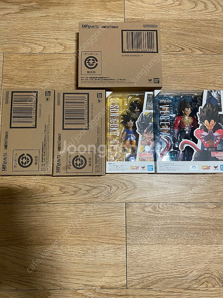 shf 드래곤볼gt 트랭크스,팡,인조인간17호,사이어인...--0