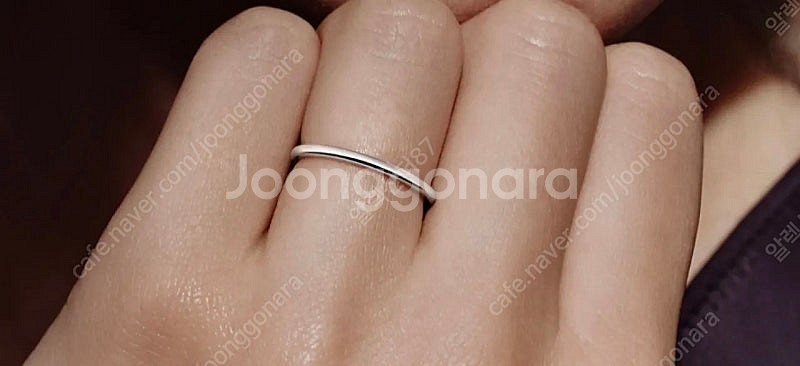 (새상품) 에르메스 18k 화이트골드 반지 59호 팝니...--0
