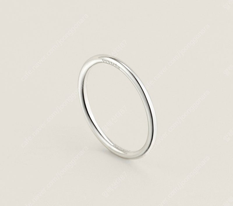 (새상품) 에르메스 18k 화이트골드 반지 59호 팝니다.[한국사이즈 남자 18호]--1