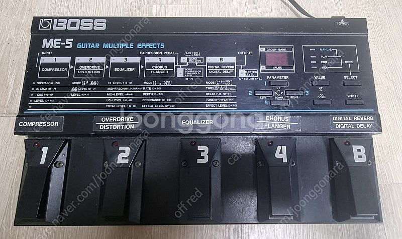 일렉기타 boss 멀티 이펙터 me-5--0