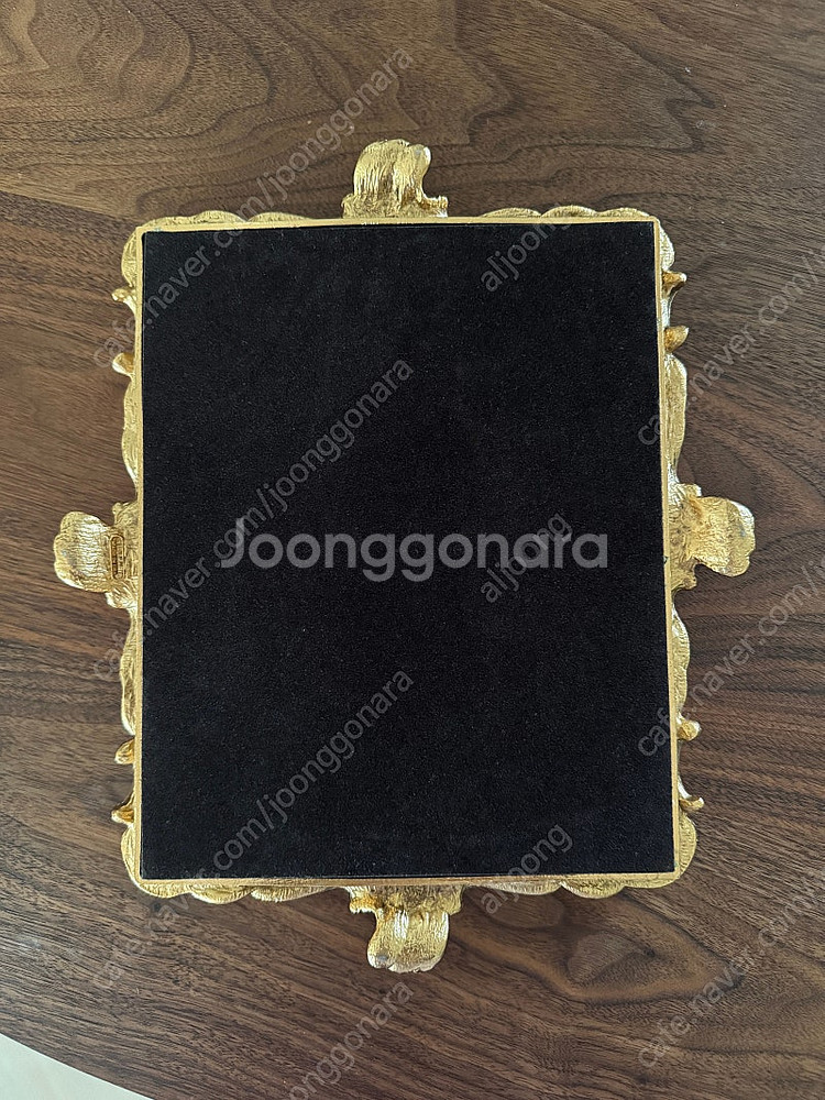 엔틱antique 골드 프레임 거울 겸 소품받침 트레이--2