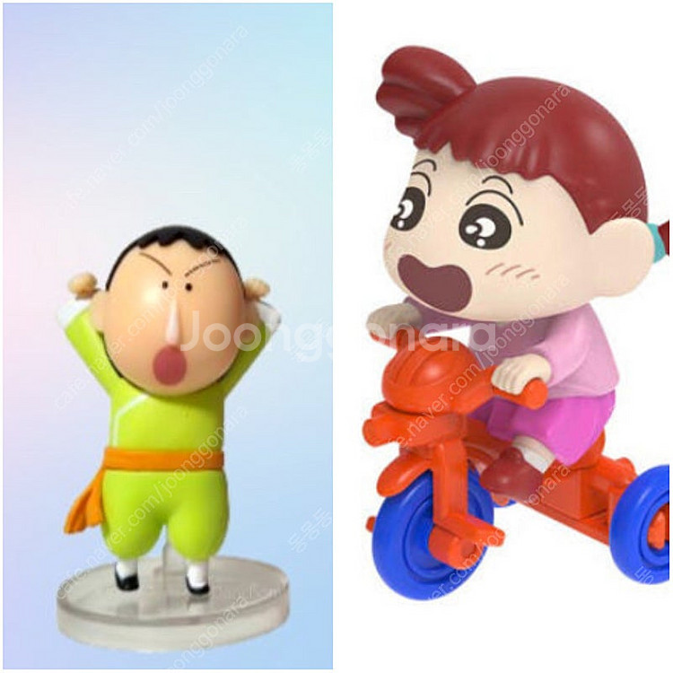 짱구 맹구 쿵후보이즈, 세발 자전거 유리 가챠 피규어 ...--0
