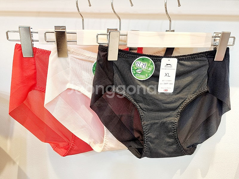 여성 인견햄라인팬티 노라인팬티 3종 XL~4XL--0