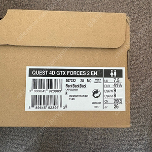 살로몬 quest 4d gtx 260블랙