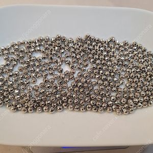6mm 컷팅 무구멍 비즈 실버도금