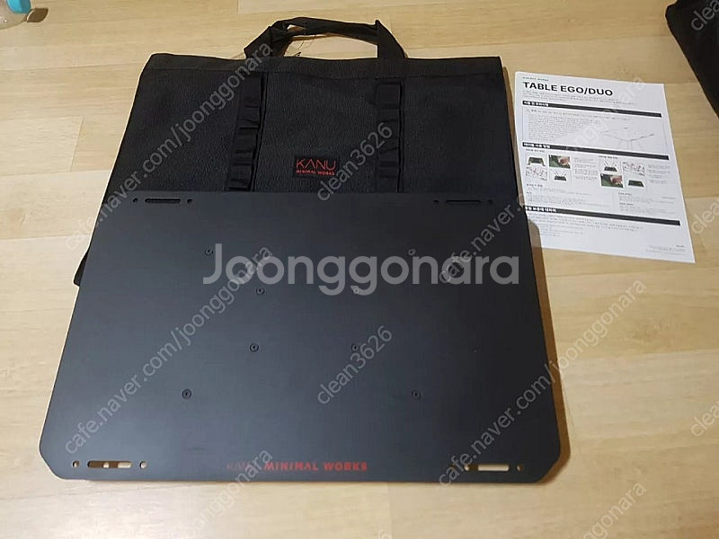 미니멀웍스 블랙 알루미늄 에고테이블 캠핑 차박--1