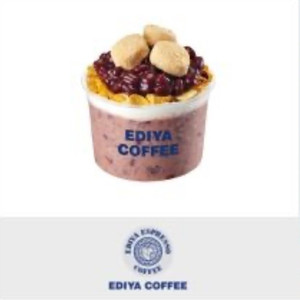 이디야 커피 팥 인절미 1인 빙수 5200원