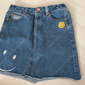 아이스비스킷 데님 스커트 165