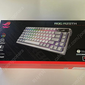 ROG AZOTH NX 화이트 PBT STORM 청축+키보드루프
