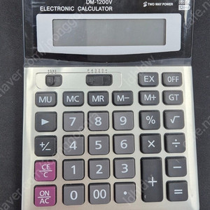 태양열(빛) 사무용 탁상용 전자계산기 본제품 1개 DM-1200V 거의 새제품 택포 5000원