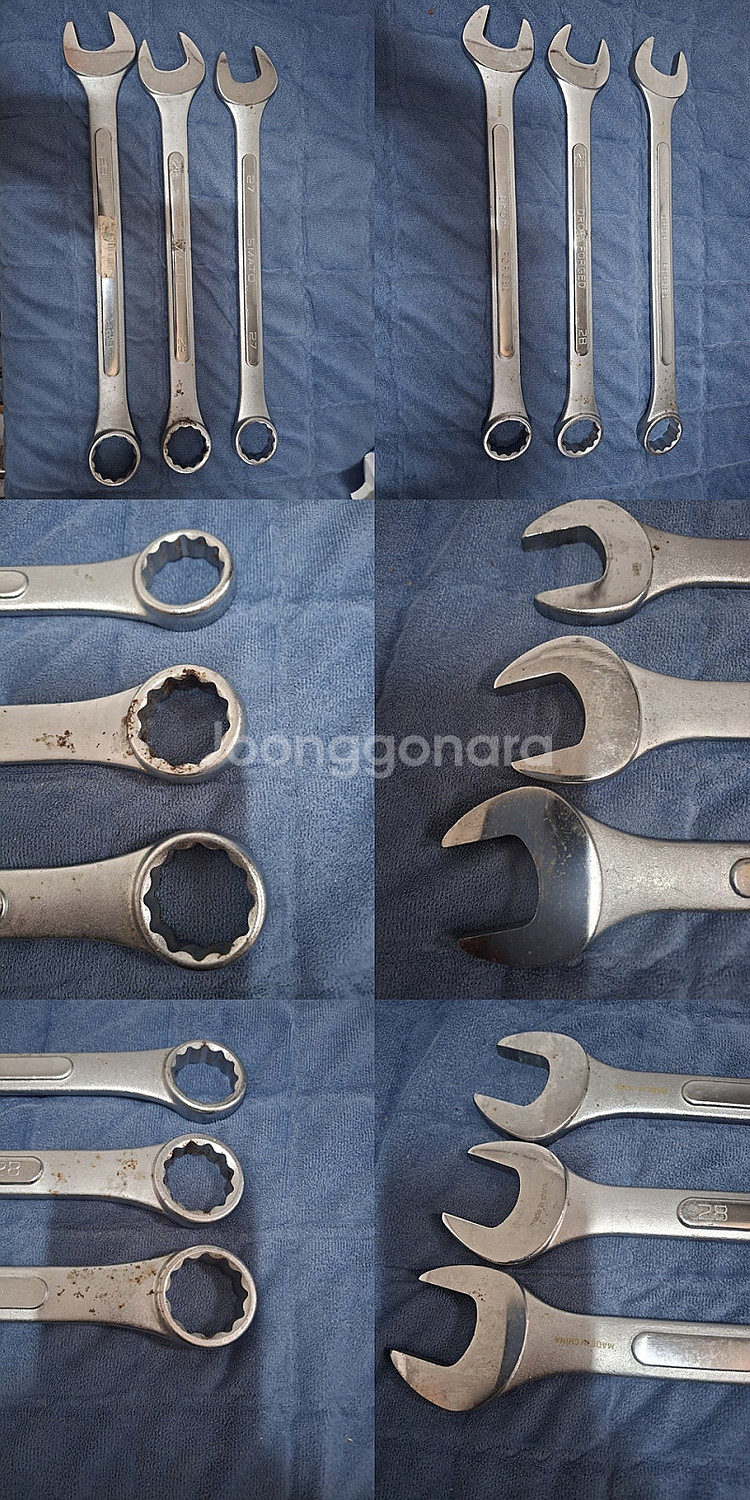 스마토 스패너 콤비네이션렌치 27 28 29mm 3개--0