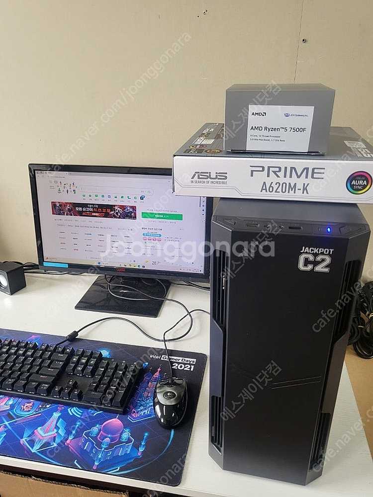 국민사양 라이젠 7500F+A620M 신품+중고조합 조...--3