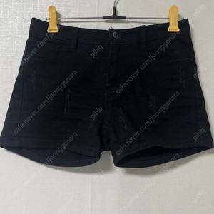 블랙 데미지 숏팬츠(쇼츠, 반바지)