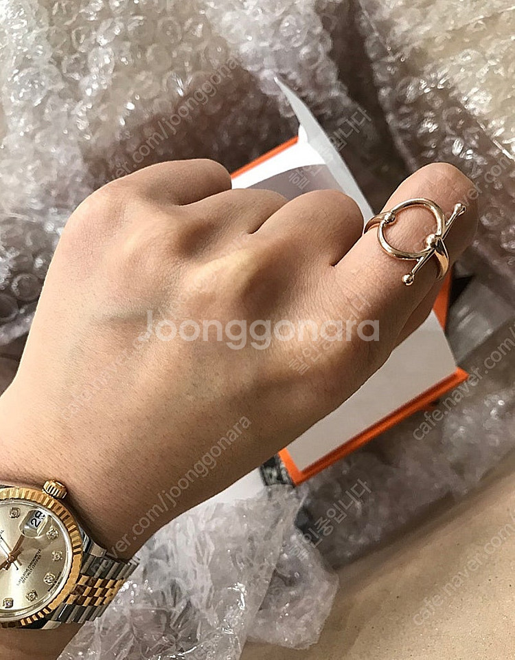 에르메스 필레도르 반지 54호--5