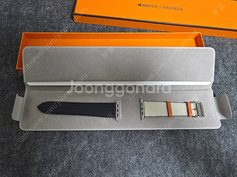 애플워치 에르메스 인디고/크레/오렌지 44mm 미사용 ...--0