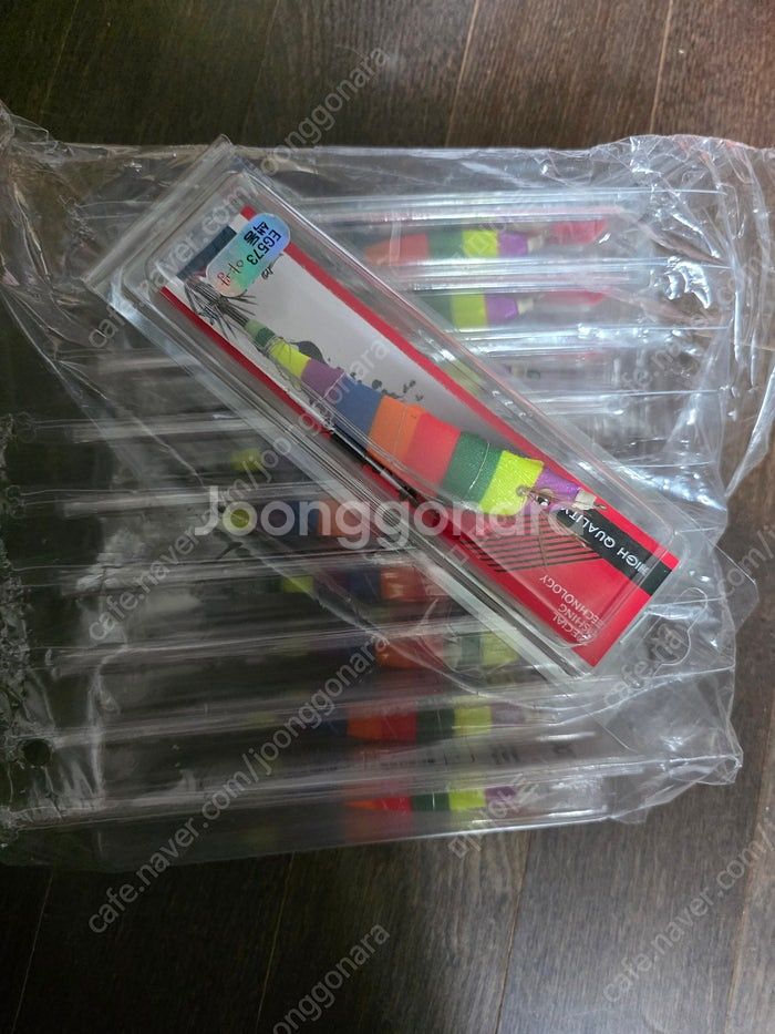 비블랙 삼봉에기 색동(10개입) 한치 갑오징어채비--0