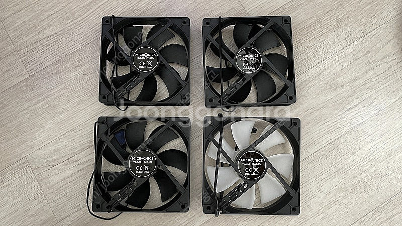 마이크로닉스 케이스팬 120mm 신동 4개--0