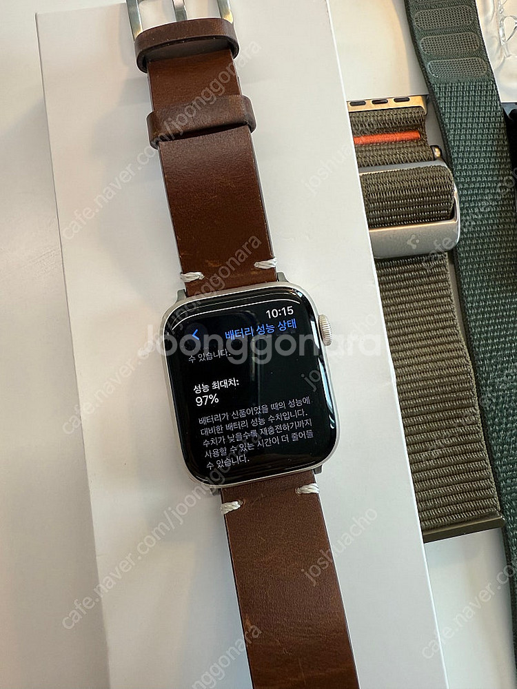 애플워치 SE2 44mm 셀룰러 풀박 / 민트급 / 스...--1