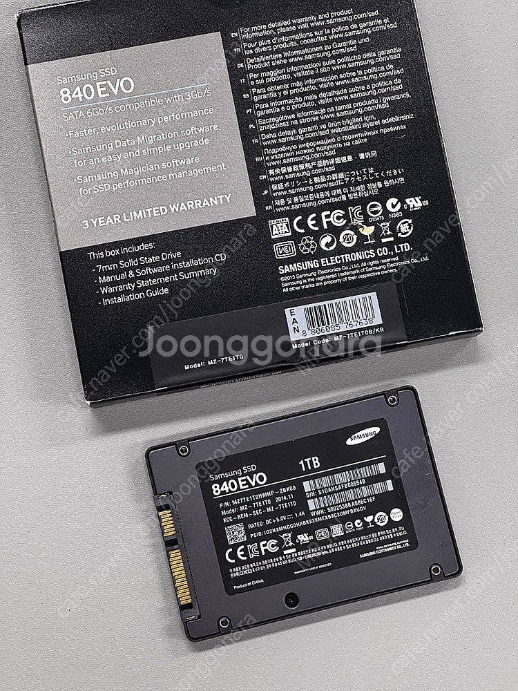 삼성 EVO 840 1TB SSD 팝니다.--0
