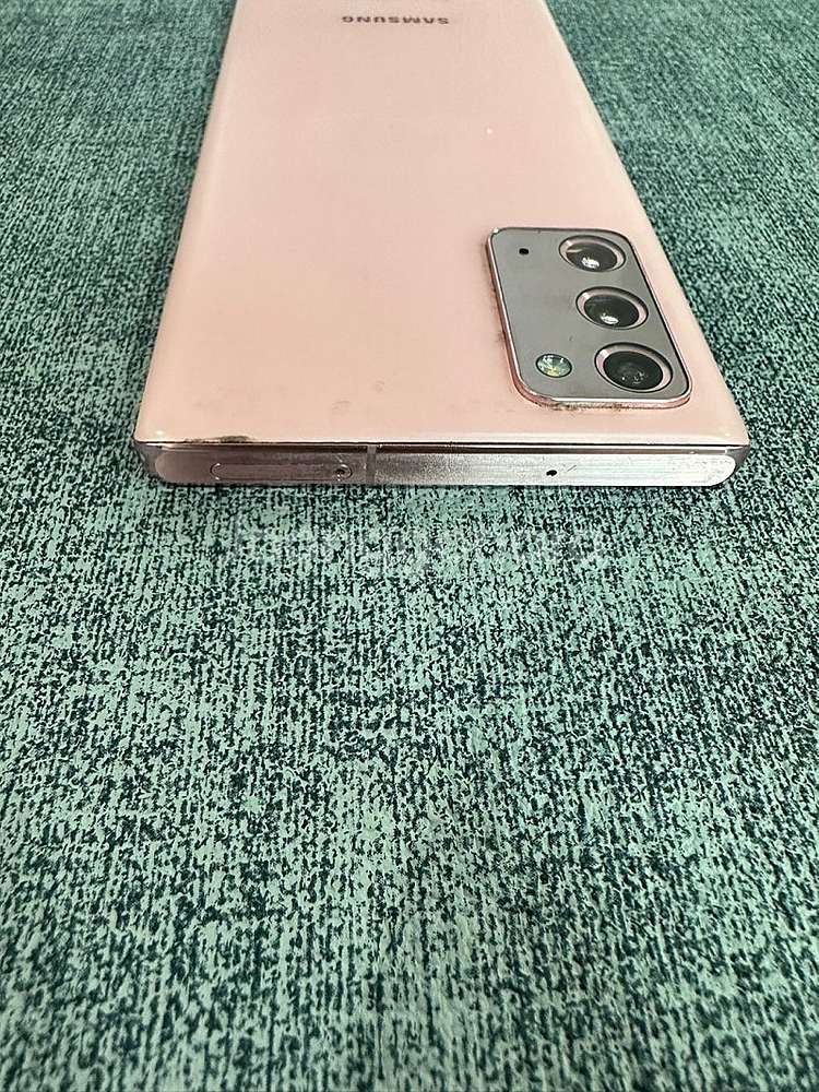 *LG U+* 갤럭시노트20 256G 핑크 파손X 상태...--6