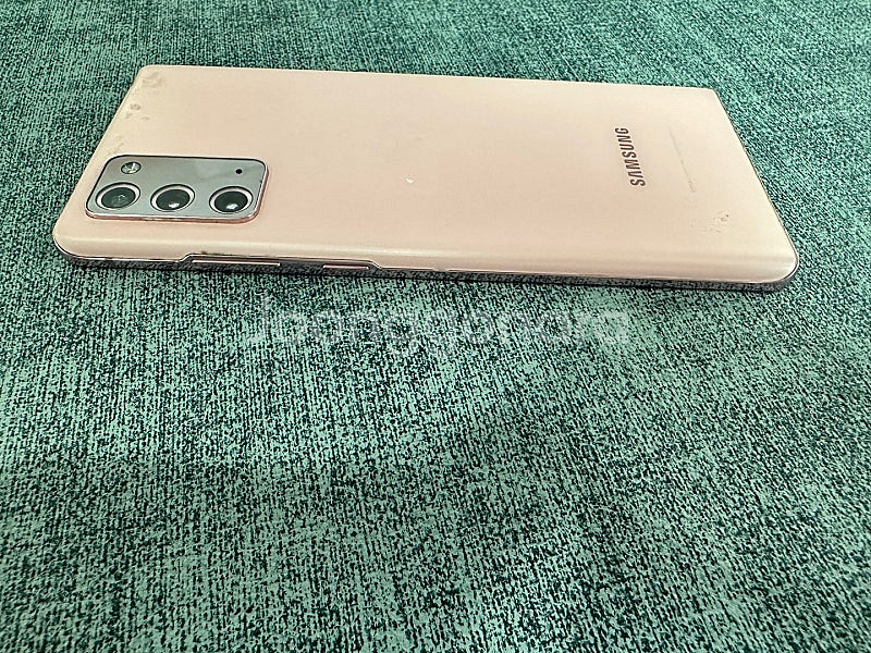 *LG U+* 갤럭시노트20 256G 핑크 파손X 상태...--7