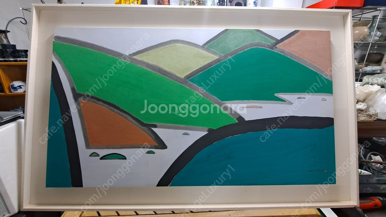 이성근 화백 전지, 50호 작품 <산>--1
