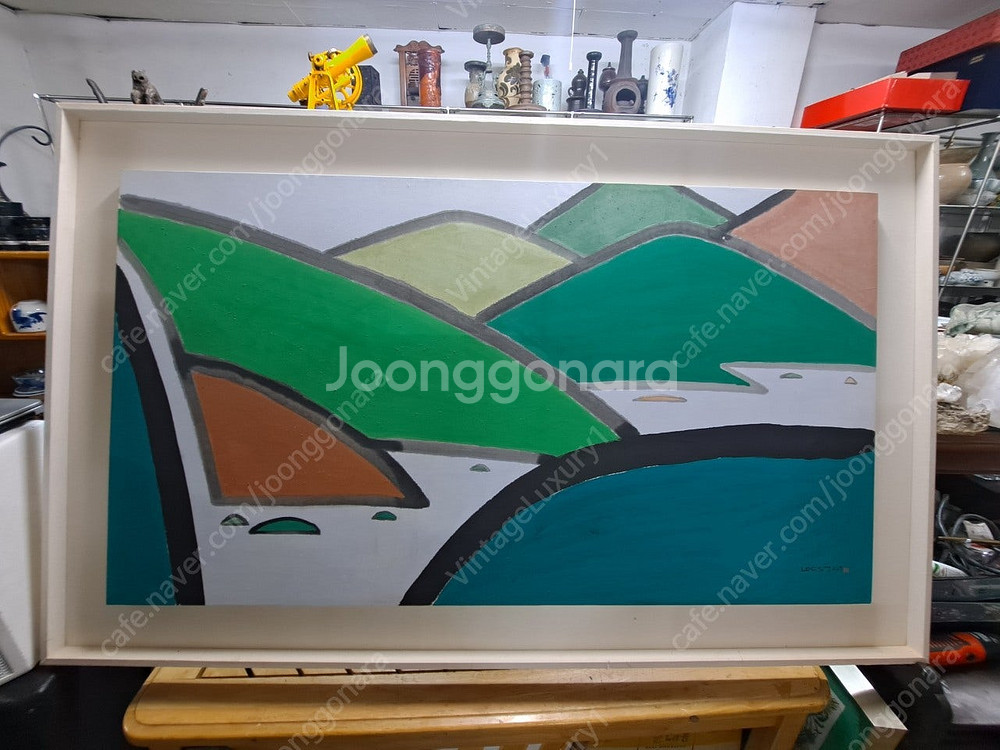 이성근 화백 전지, 50호 작품 <산>--2