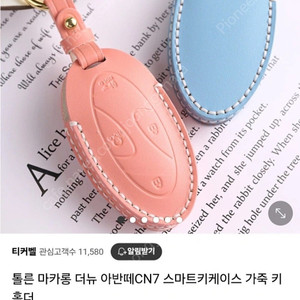 CN7 스마트키 케이스 키홀더 스카이블루 새제품