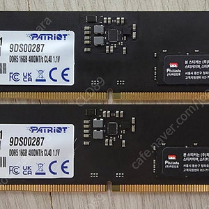 패트리어트 흑금치 DDR5 16기가 2장
