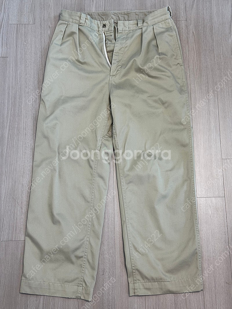나나미카 double pleats wide chino ...--0