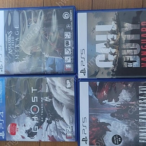 ps5,ps4 파이날판타지16,콜오브듀티뱅가드,고스트오즈쓰시마,어쎄신크리드미라지 팝니다