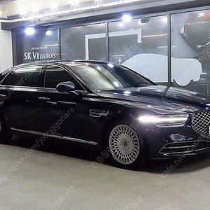 제네시스 G90 중고차 가격 제네시스 중고 파란색 2020년식 73,000km 3.3 T AWD 프리미엄 럭셔리 법인차량 알뜰구매