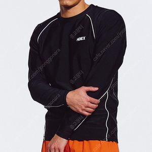 아쿠아 파이핑 롱 슬리브 래쉬가드 블랙 정품