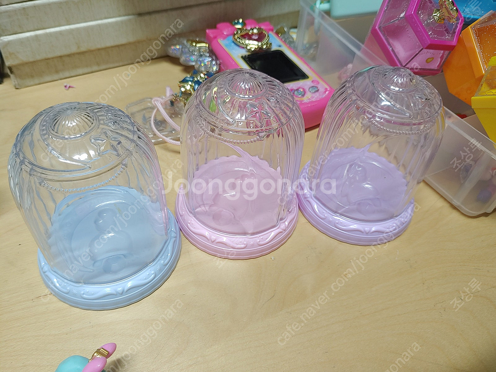 꼬마마녀 라라 피규어 3개 캐치티니핑핸드폰게임기--2