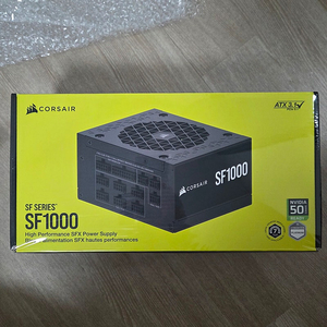 미개봉 새제품 커세어 SF1000 ATX 3.1 파워 판매합니다 (25년 6월 구매)