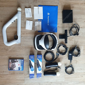 PS4 VR 2세대 3번세트+ 슈팅건+ 게임 +겜맥 멀티 충전거치대