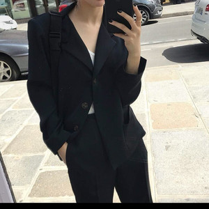 더웨이브 마레자켓 팬츠 셋업 세트 네이비 M