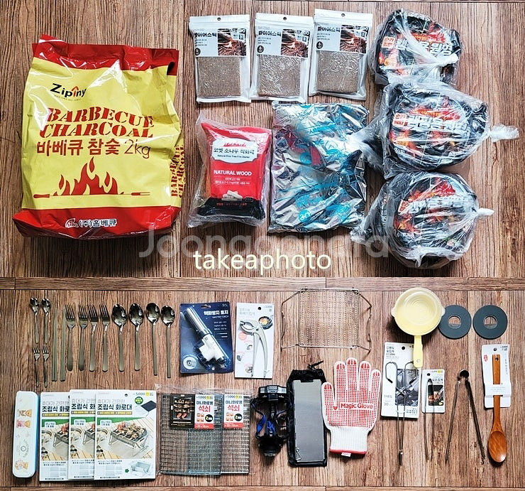 캠핑용품 일괄 판매합니다. (토치, 참숯, 고체연료, ...--0