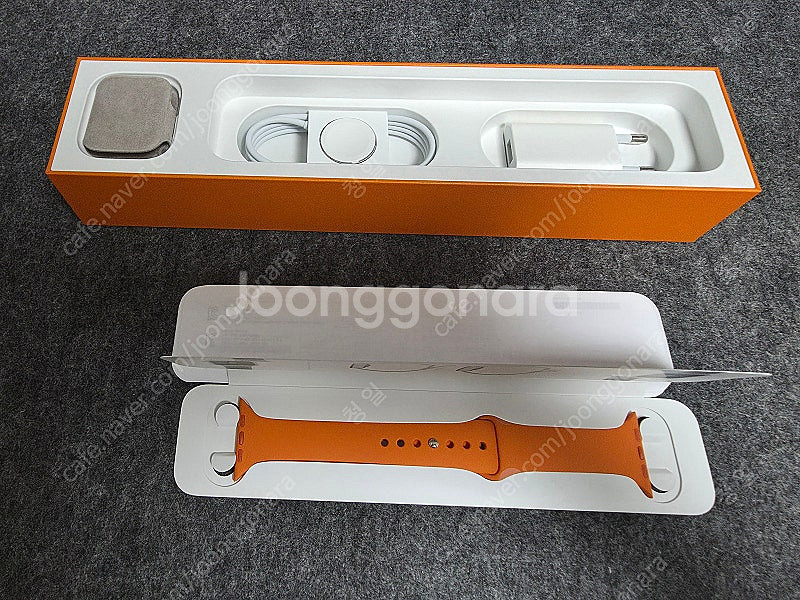 애플워치4 에르메스 44mm 실버 팝니다--3