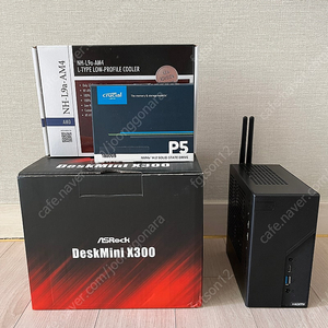 데스크미니 deskmini X300 5600g 16g 1tb wifi 녹투아쿨러